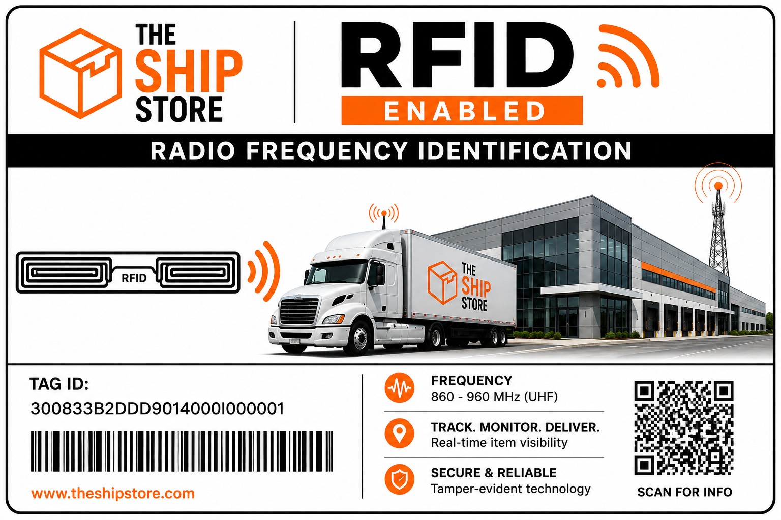 RFID-enabled tracking from truck to warehouse