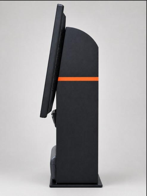 Side profile of the carbon fiber kiosk enclosure